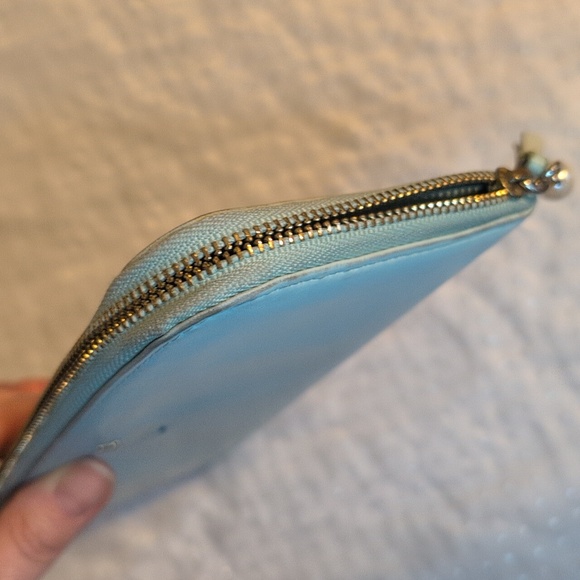 Lanvin en Bleu L-shaped Blue Soft Leather Wallet - Picture 11 of 16